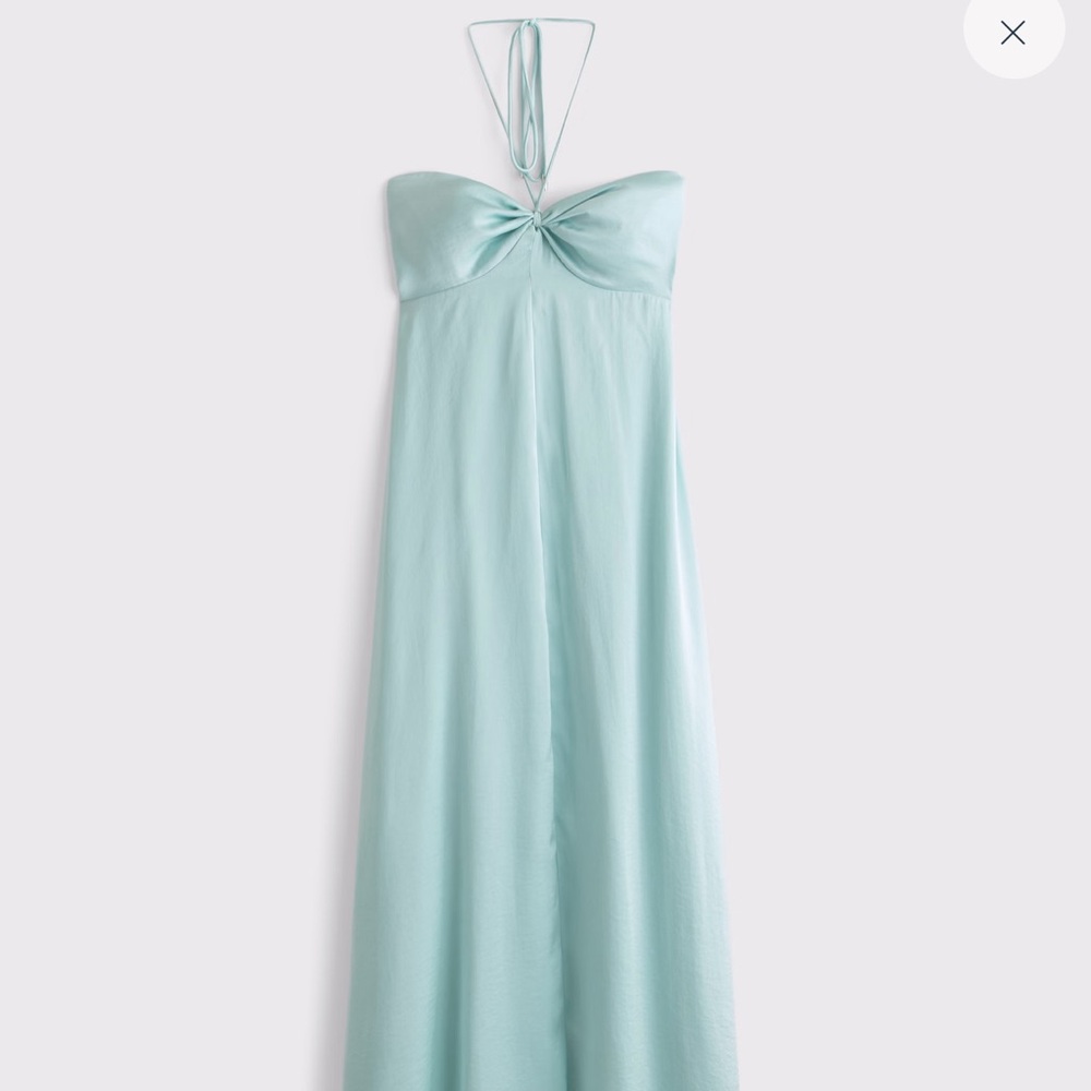 Abercrombie & Fitch Light Blue Halter Dress